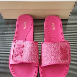Michael kors platform slides - womans sz 10 - pink